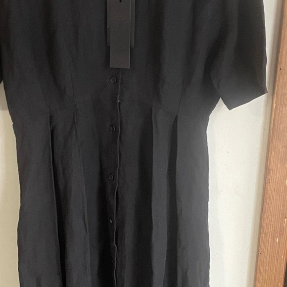 Jenni Kayne Day Dress Midi Linen Black - Picture 6 of 16